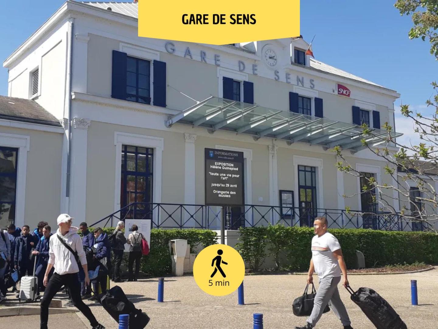 Le Subtil - Best Keys - Elegance & Confort - 2 Chambres Separees - Lit Queen Size - Smart Tv Netflix - Entre Gare & Centre Ville - A 1H De Paris - Wifi Fibre - Check-In Autonome Sens Eksteriør bilde