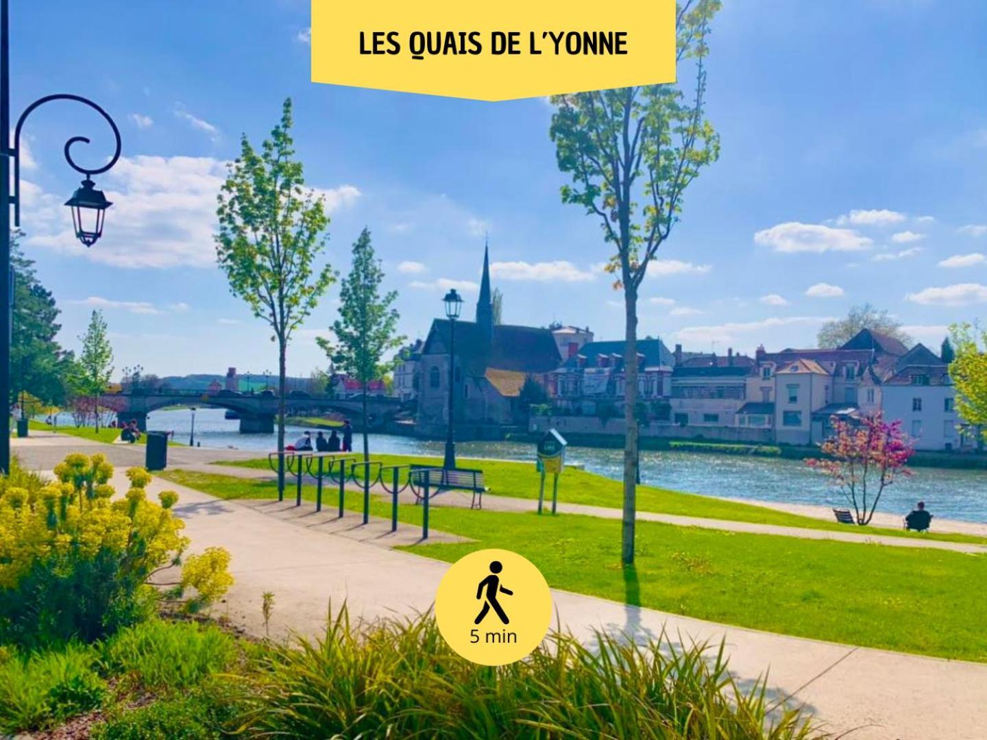 Le Subtil - Best Keys - Elegance & Confort - 2 Chambres Separees - Lit Queen Size - Smart Tv Netflix - Entre Gare & Centre Ville - A 1H De Paris - Wifi Fibre - Check-In Autonome Sens Eksteriør bilde